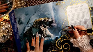 ASMR Book Gentle Tracing & Page Turning 📘 The Golden Compass Movie Companion 💋Whispering & Inaudible