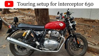 Tagde Modifications shuru kiye🔥| Interceptor 650 Touring setup modification | crispy life |