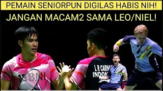 😱 KALIAN MEMANG KEREN NIH! Leo Rolly/Daniel Martin vs Jeppe Bay Lasse Molhede. Badminton Bulutangkis