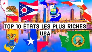 Les 10 États les Plus Riches des États-Unis: Découvrez Qui Domine le Classement. #etats_unis