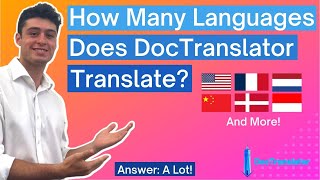 How Many Languages Does DocTranslator Translate?