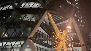 City of London buildings at 31st night 2022. Last video of the year 2022. #Welcome2023