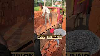 👍 Brick unloading video #unloding #brick #skills #satisfying #construction #brickwork #shorts #free