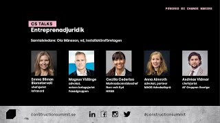 CS Talks: Entreprenadjuridikens roll i en skakig framtid