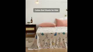 Cotton Bed Sheets for Kids #bedsheets #bedsheet #fittedsheet #babybedding  #homedecor #babygift