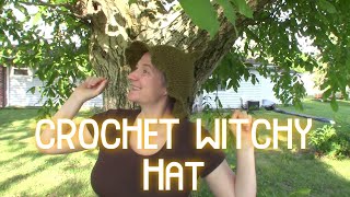 I Crocheted a Cute Witchy Hat