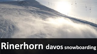 Rinerhorn snowboarding -18ºC