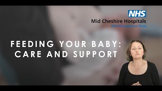 Feeding your baby: care and support | British Sign Language