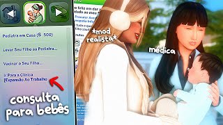 mod de saúde infantil realista no the sims 4 🧸 — consultas, pediatra e vacinas para bebês