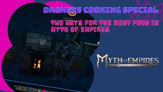 Myth of Empires. Draken teaches us how to Cook the best food two diffent ways.