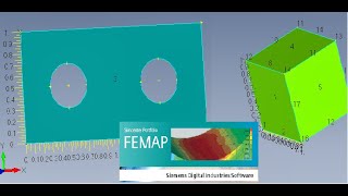 FEMAP Nastran introduction, basic shapes, geometry and workplane, extrusion