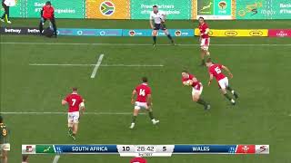 7 seconds of Damian Willemse. keep your eye on him in clip alert , decisive, physical