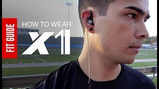 Guide: How to Wear the MEE audio X1 In-Ear Sports Headphones with Microphone and Remote