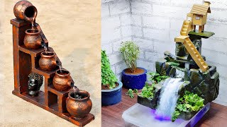 Cement Craft - Amazing Beautiful Top 2 Indoor Tabletop Waterfall Fountains | Cemented Life Hacks