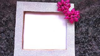 Easy photo frame with cardboard