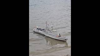 German warship coming to the coast #rc #shorts #short