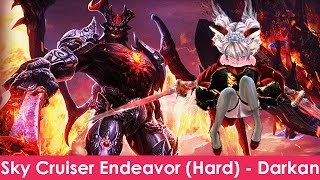 【TERA】「Warrior (Tank)」 Sky Cruiser Endeavor (Hard) - 3rd Boss Nightmare Darkan