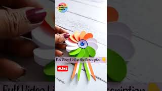 Indian Republic Day Tri Color Badge 🇮🇳 Paper Craft #indian #republicday #shorts #easycreativecrafts