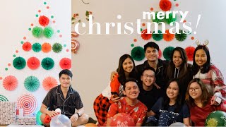 CHRISTMAS 2022 VLOG 🎅🏻🎄exchange gifts, christmas eve, & filipino christmas party | New York City