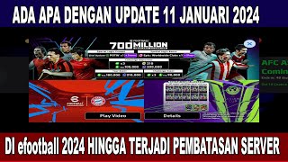 UPDATE eFOOTBALL 2024 KAMIS 11 JANUARI 2024 potw kamis 11 januari