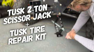 Tusk 2 Ton UTV Scissor Jack and  Tusk Tire Repair Trail Kit