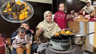 Amazing Cooking Vibes Of Forest Yak Dry Meat In Hundred Years Old Traditional Stone Pot