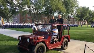 Norwich University Homecoming 2019 Corps of Cadets Review with Retreat