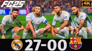 FC 25 - What Happen If Ronaldo Messi Neymar And Mbappe Play Together On Real Madrid