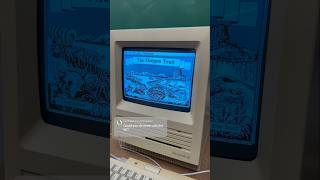 Student successfully navigates The Oregon Trail on a Macintosh SE from 1987! #retrocomputing #80s