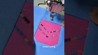 cara menjahit saku celana#sewing#diy  #tutorial #kreator