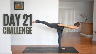 30 Day Vinyasa Yoga Challenge for Strength & Flexibility l 20 Minutes l Day 21