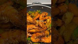 Malabar spinach( Poi )Chingudi Ghanta 😋#shrimp #shorts #odia #foryou #trending #youtubeshorts