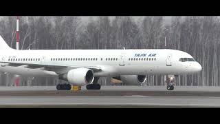 Tajik Air Boeing 757 200 точик эйр посадки в Пулково