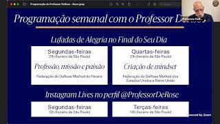 Live com Prof. DeRose: PROFISSÃO, MISSÃO e PAIXÃO - dia 13 de junho de 2022