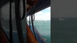 rolly time at anchor #woodenboat#norfolk #boat#boating#sailing #adventure#sea#anchor #rolling