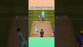 KKR vs LSG 😡 LSG WIN BY 1 RUNS   INTERESTING MATCH #trending #shortsfeed #shorts