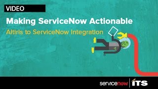 Symantec Endpoint  Management (Altiris) To ServiceNow Integration