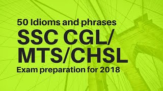 SSC CHSL exam preparation for 2018 by Let's talk English