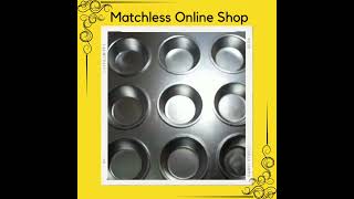 Muffin Tray Muffin Pan Aluminium Anodized 9 Cup - Matchless Online Shop -www.matchlessonlineshop.com