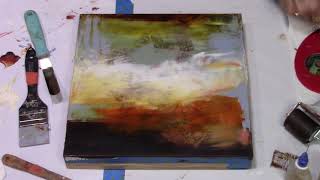 Two Oil/Cold Wax Paintings- From One Palette-#3 of 4