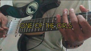 one of the girls - the weeknd (electric guitar cover)