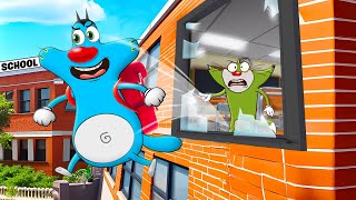 Roblox Oggy Escaped From School With Jack