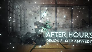 After Hours I Tokito & Tanjiro Demon Slayer [AMV/Edit] Quick Edit ! 4K