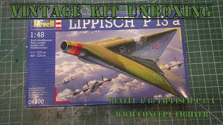 Vintage Kit Unboxing - Revell 1/48 Lippisch P.13a WWII Concept Fighter