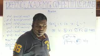 DEFENCE ACADEMY & COMPETITIVE PLANET , ALGEBRA -1 SUPER TRICK . SSC 2018 & 2019 ALL QUESTIONS SOLVED