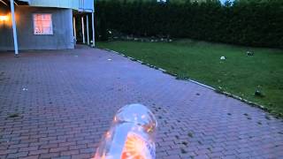 Water Rocket laying on ground (without water)