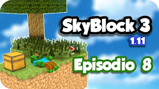 SkyBlock 3 en Español - Episodio 8 - GRANJA DE CACTUS!