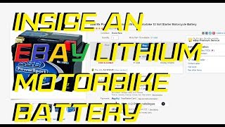 Inside an EBAY Lithium Motorbike Battery - Skyrich SSB Powersport Motorcycle