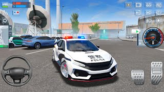 Police Simulator 2022 - Police Honda Car Realistic Driving Video Game - Car Game Android Gameplay