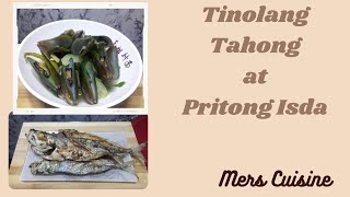 Cooking Tinolang Tahong at Pritong Isda | Mers Cuisine